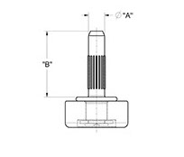 drawing of Truck Body Door Roller